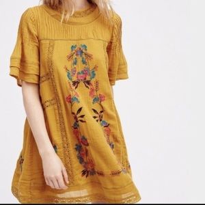 Free People Percectly Victorian embroidered dress
